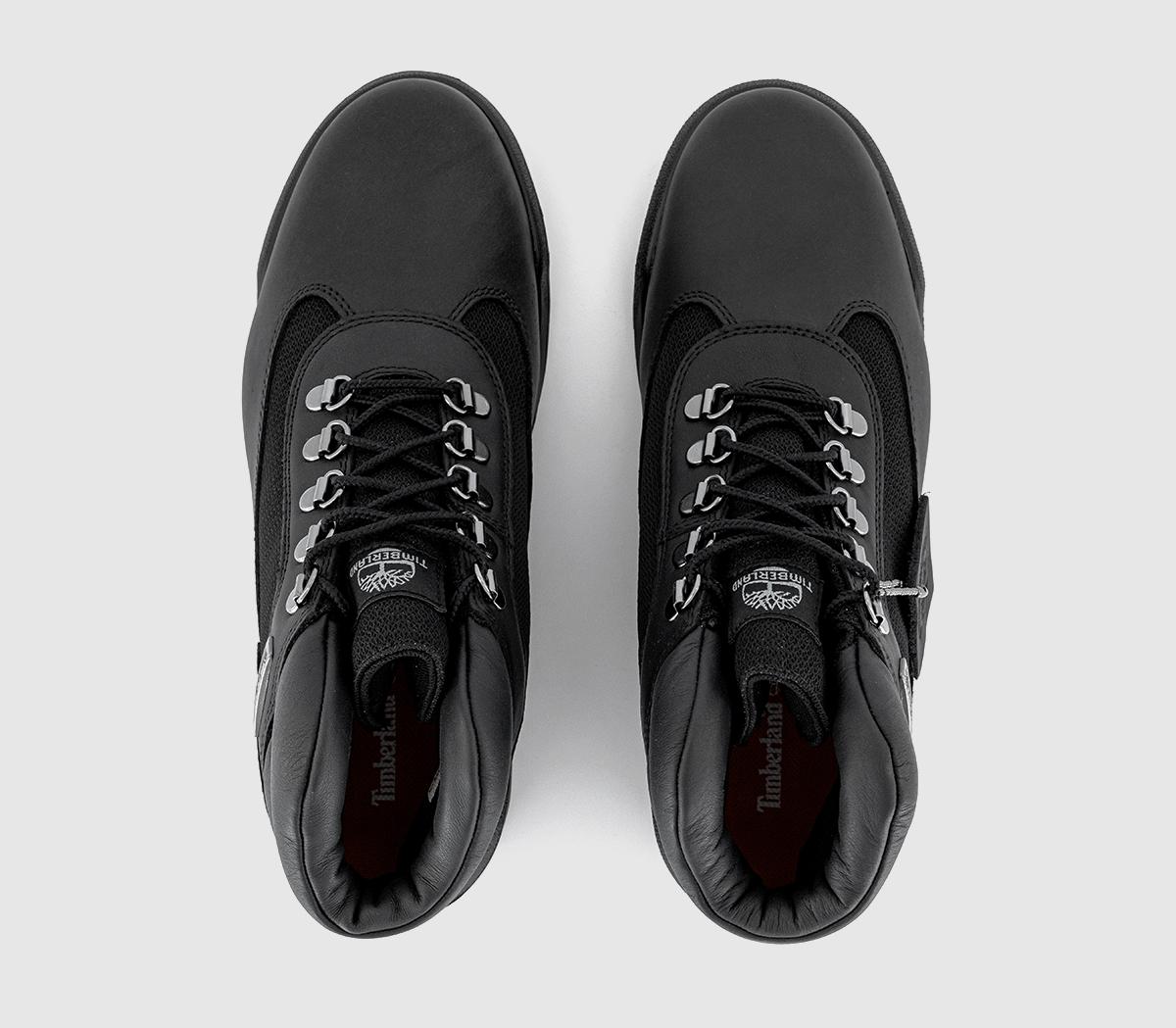 Timberland Field Mid Lace Up Boots Black - Men's Boots