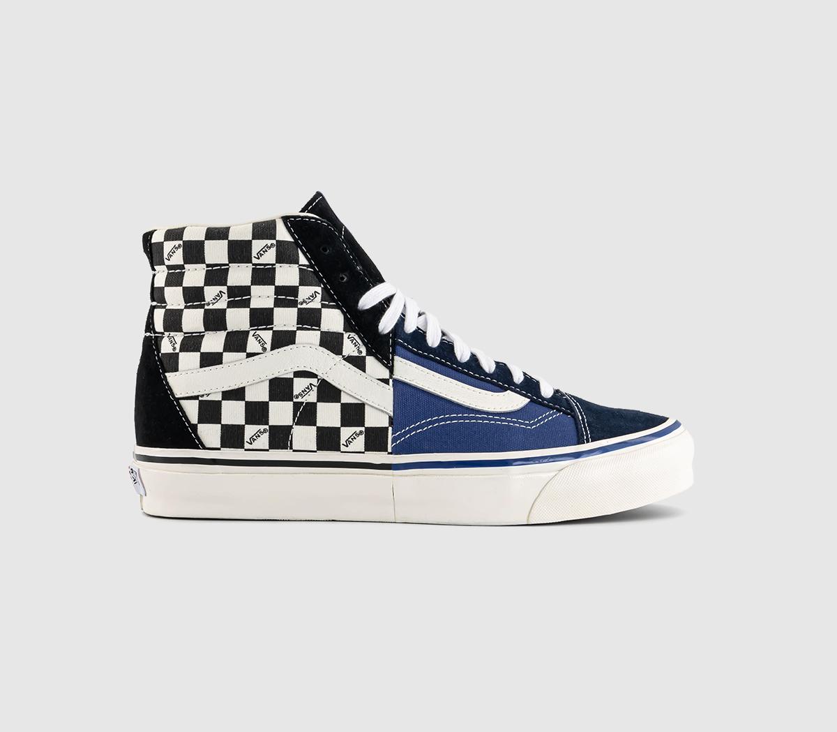 Black and blue checkered vans hotsell