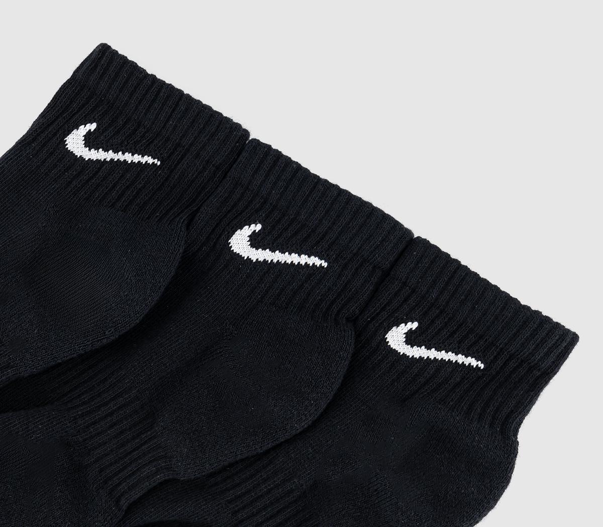 NikeTraining Ankle Socks 3 Pairs NikeTraining Ankle Socks 3 PairsBlack White