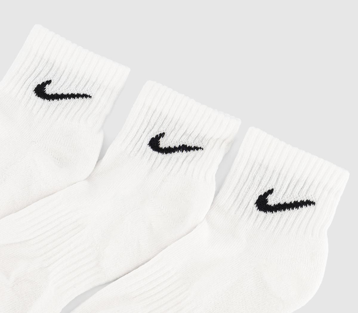 NikeTraining Ankle Socks 3 Pairs NikeTraining Ankle Socks 3 PairsWhite Black
