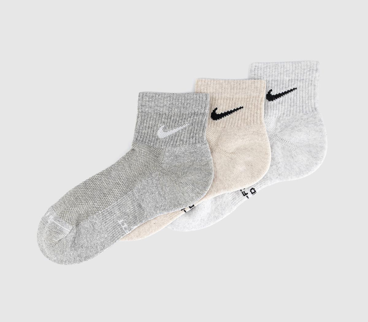 NikeTraining Ankle Socks 3 PairsGrey Grey