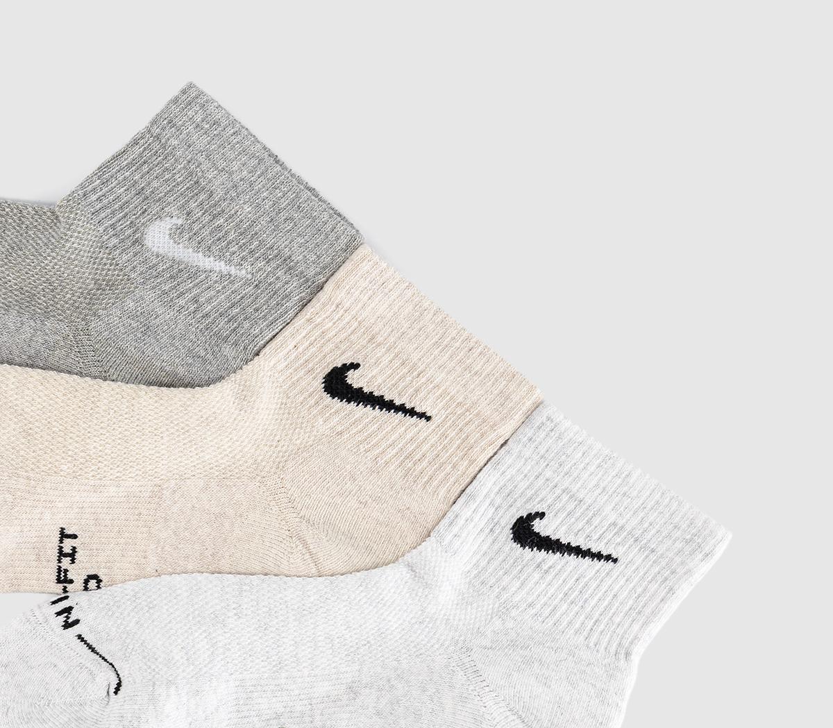 NikeTraining Ankle Socks 3 PairsGrey Grey