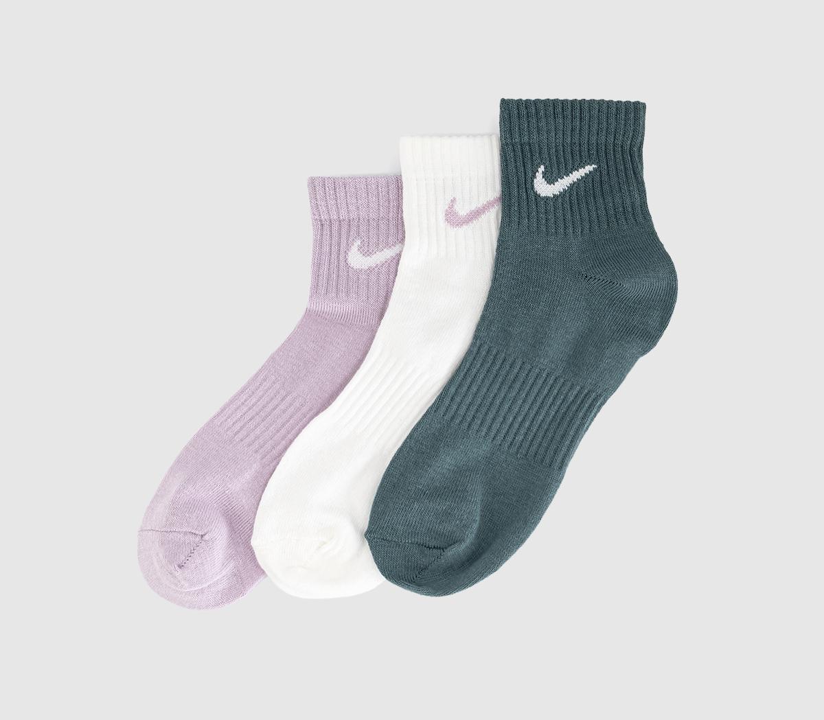 NikeTraining Ankle Socks 3 PairsPink Green