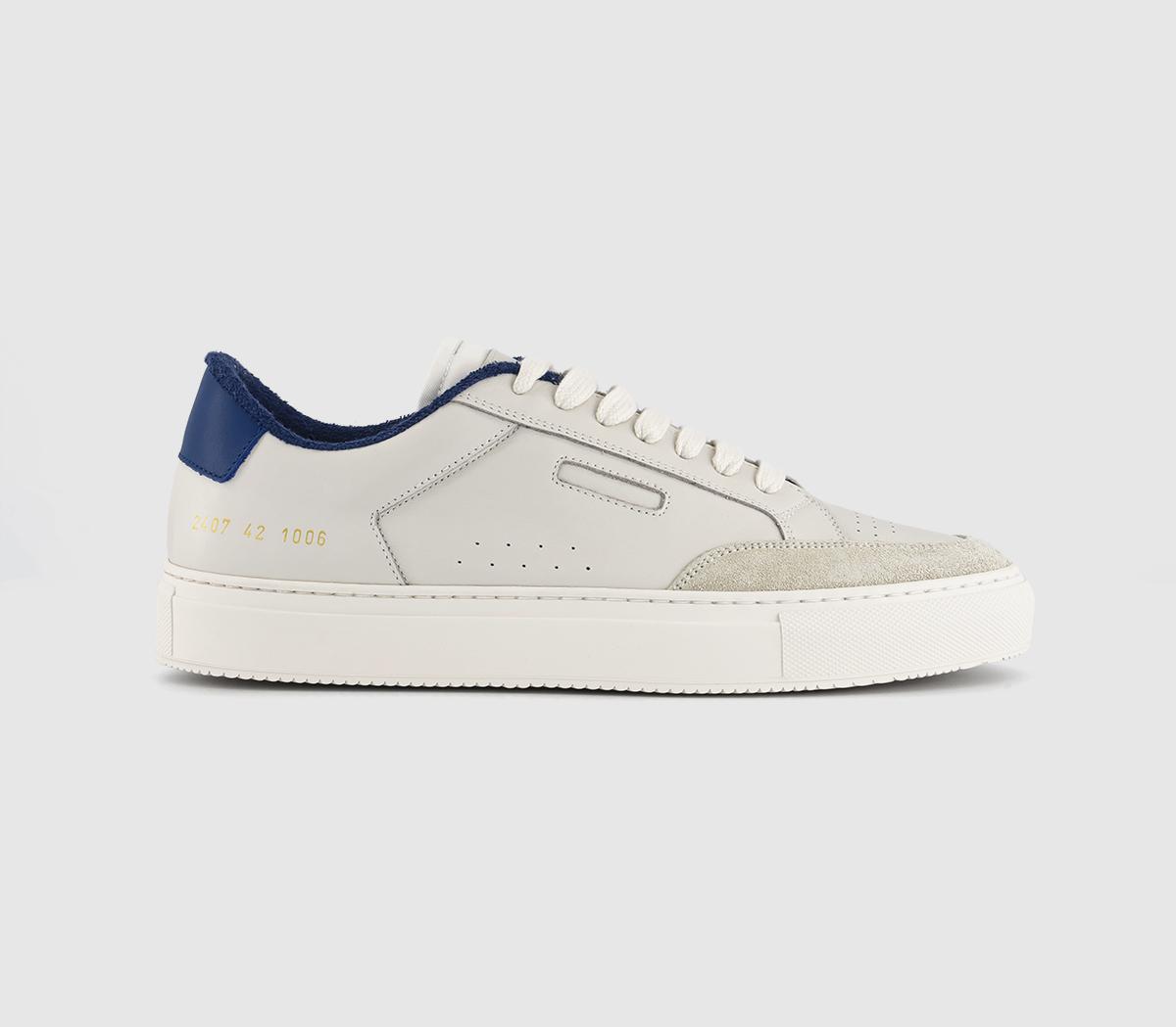Common Projects Mens Tennis Pro Trainers Cream Blue In Natural, 7