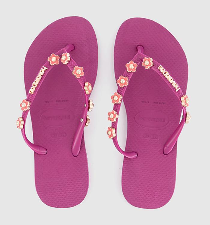 Havaianas Slim Stylish Flip Flops Rose