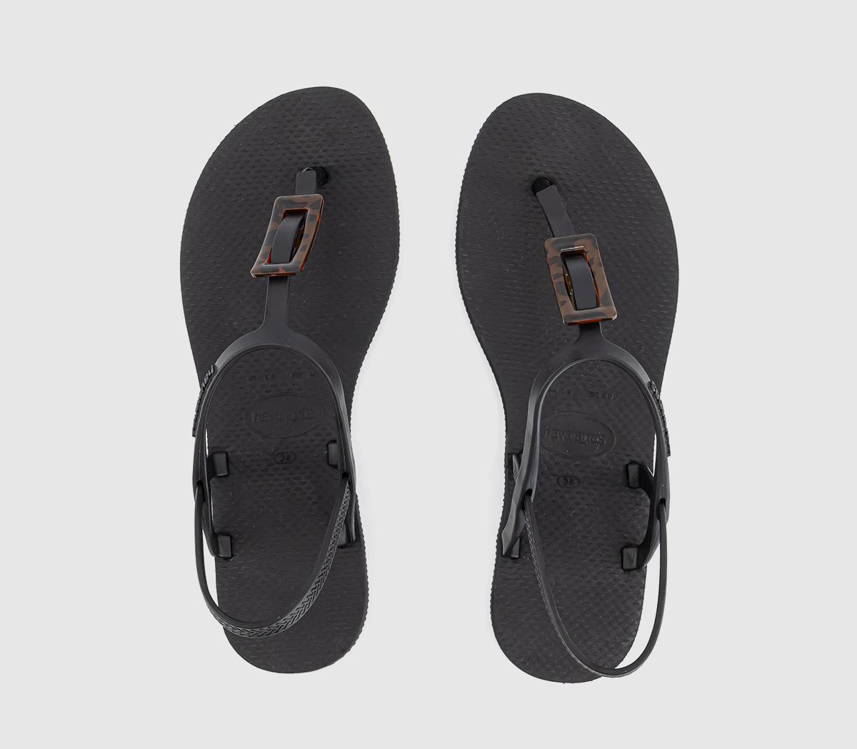 Havaianas Paratay Buckle Turtle Sandals Havaianas Paratay Buckle Turtle Sandals Black