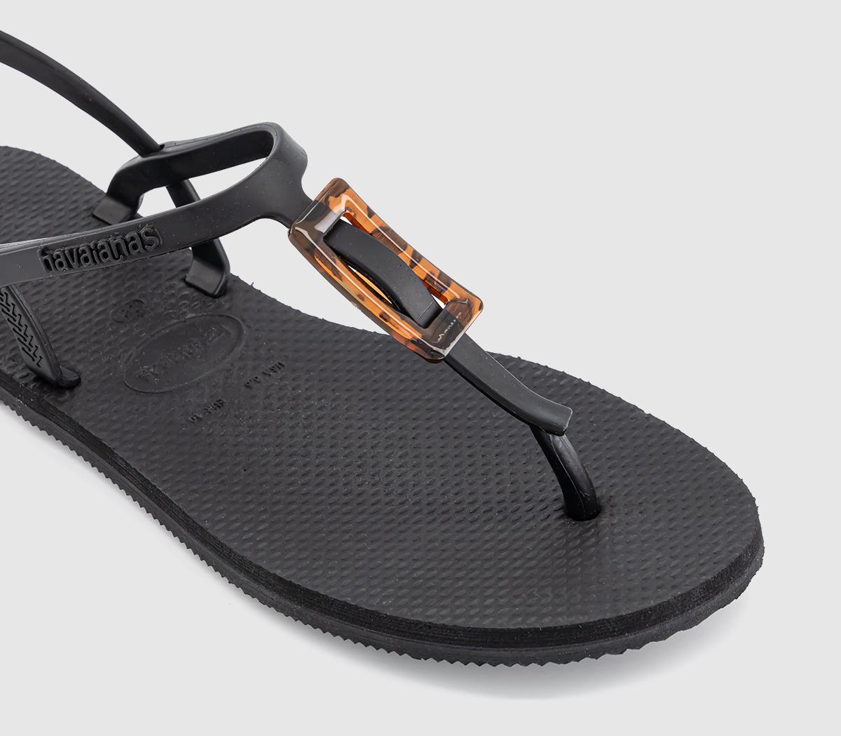 Havaianas Paratay Buckle Turtle Sandals Havaianas Paratay Buckle Turtle Sandals Black