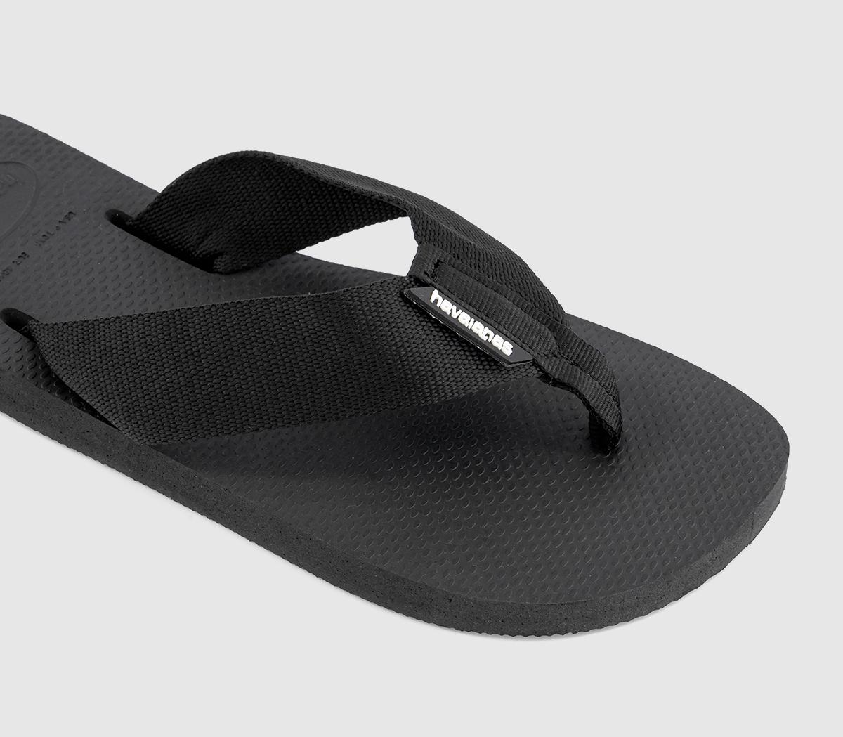 Havaianas Urban Basic Material Flip Flops Black - Men’s Sandals