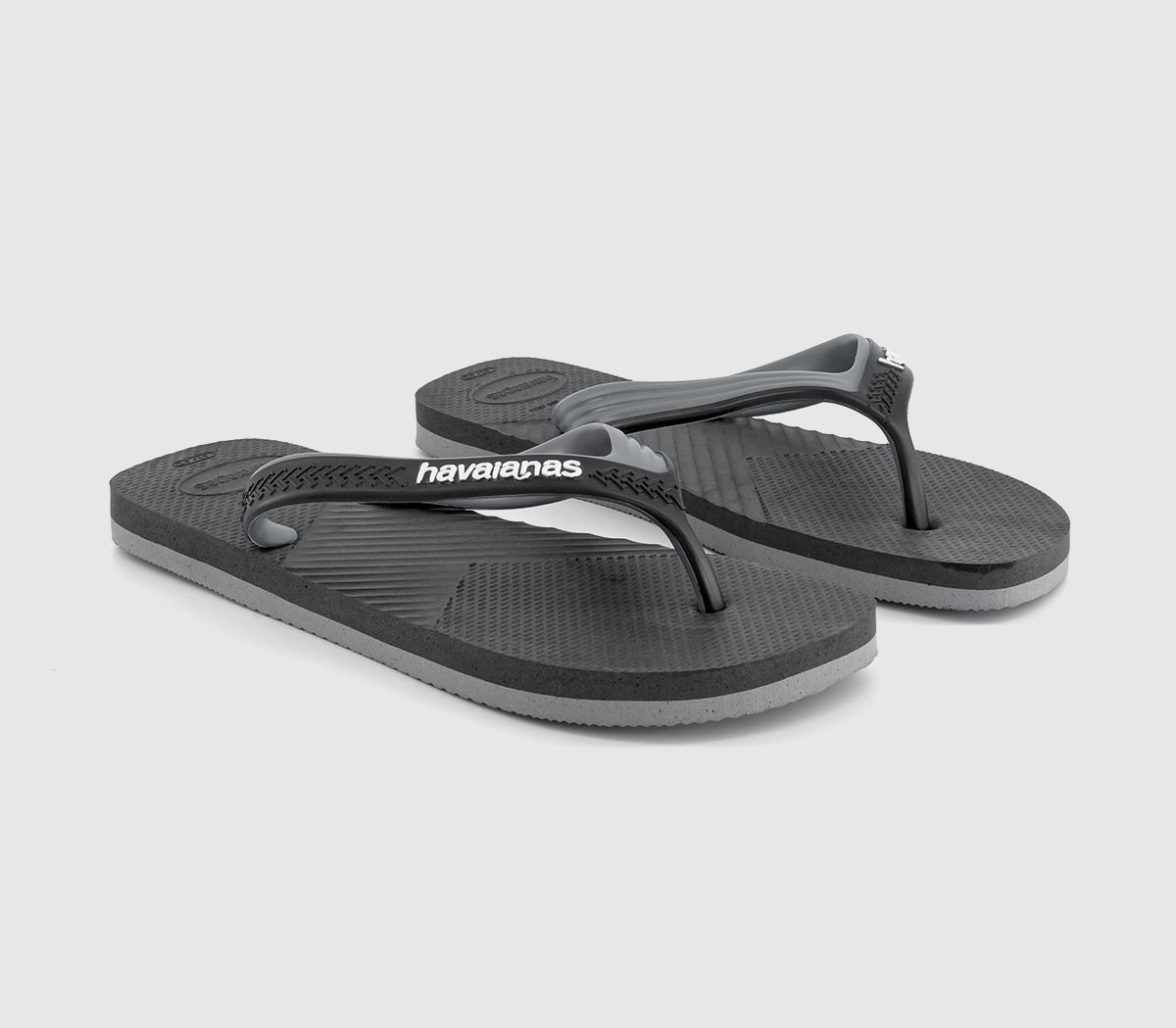 HavaianasDual Flip FlopsBlack Steel Grey