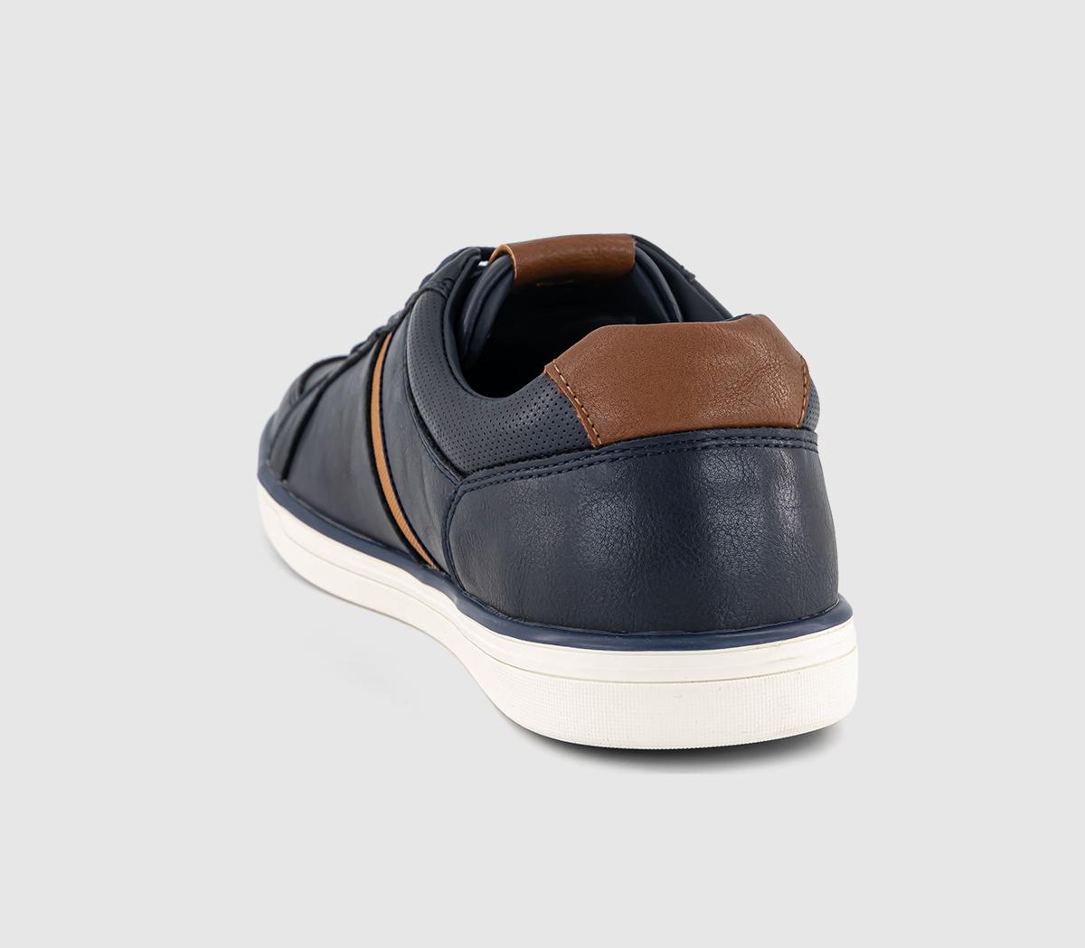 OFFICECrouch Side Stripe Trainers OFFICECrouch Side Stripe TrainersNavy