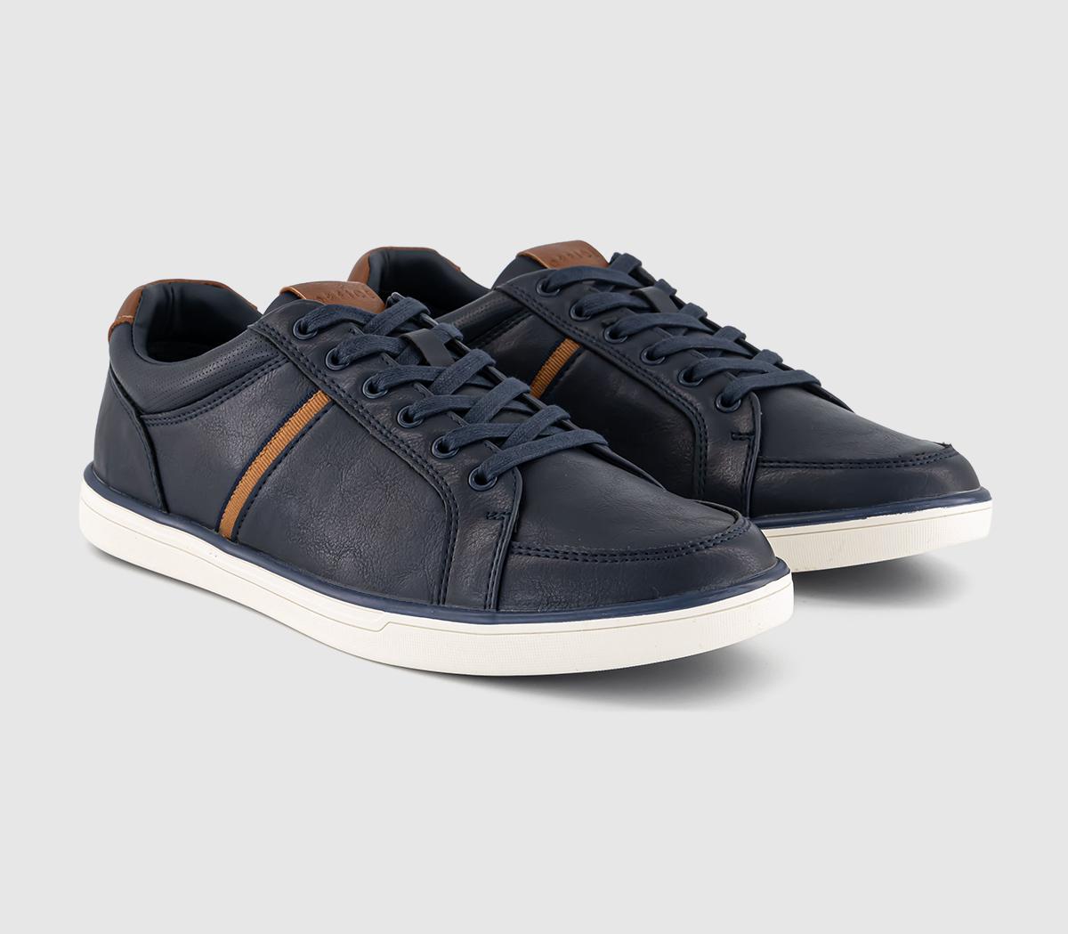 OFFICECrouch Side Stripe Trainers OFFICECrouch Side Stripe TrainersNavy