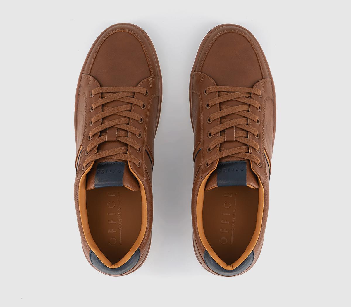 OFFICECrouch Side Stripe Trainers OFFICECrouch Side Stripe TrainersDark Tan
