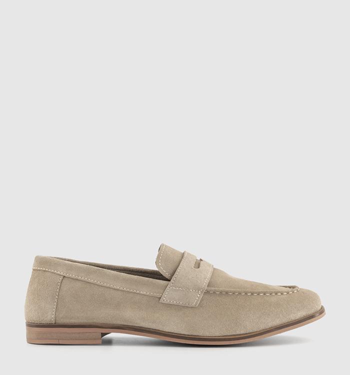 OFFICE Colbert 2 Saddle Loafer Stone Suede