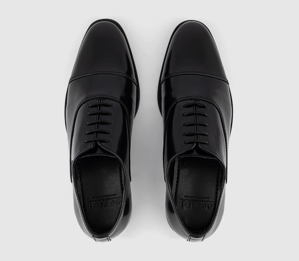 OFFICEManor Toe Cap Oxford Shoes OFFICEManor Toe Cap Oxford ShoesBlack Leather