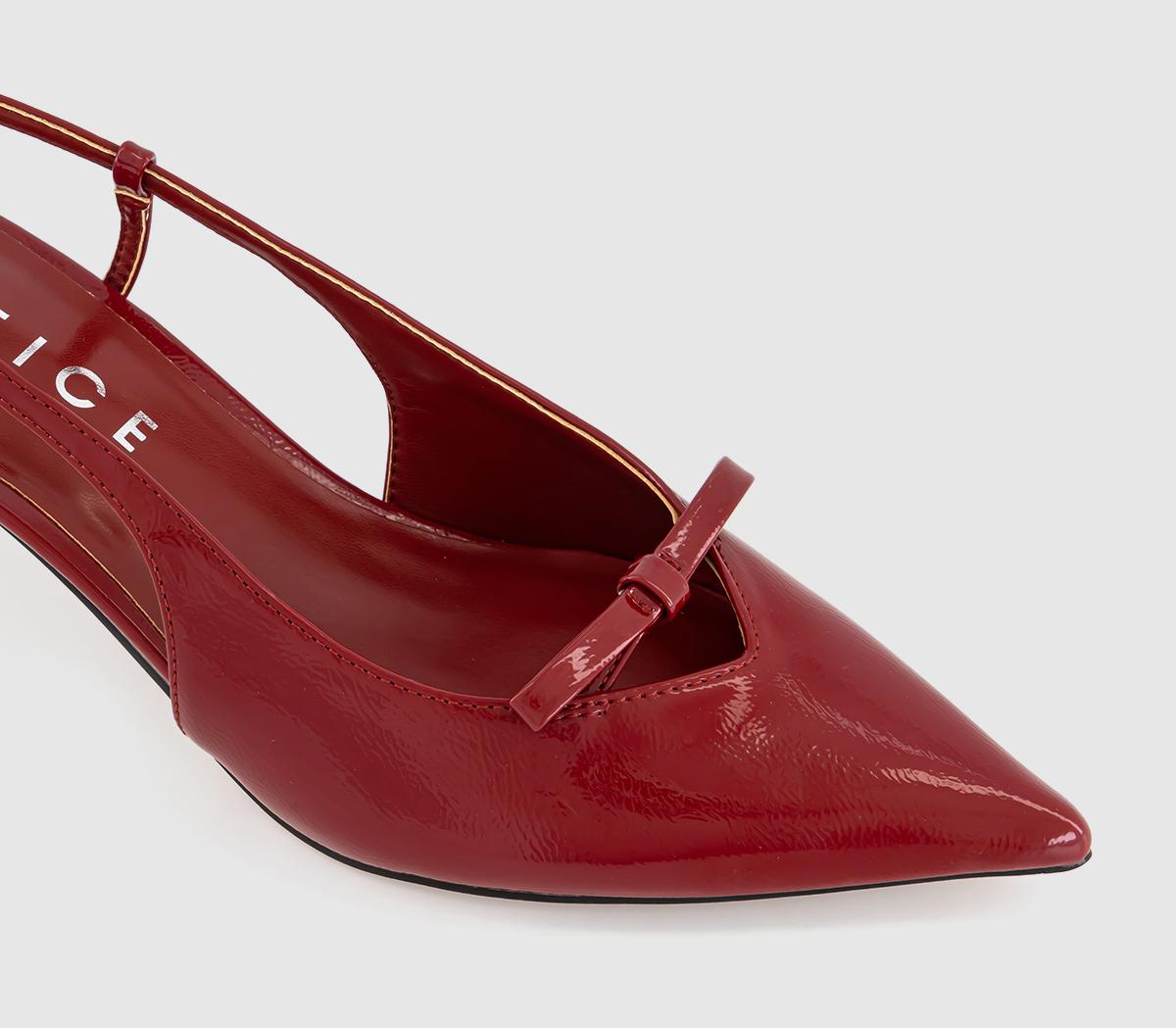 OFFICEMarina Bow Kitten Heels OFFICEMarina Bow Kitten HeelsRed