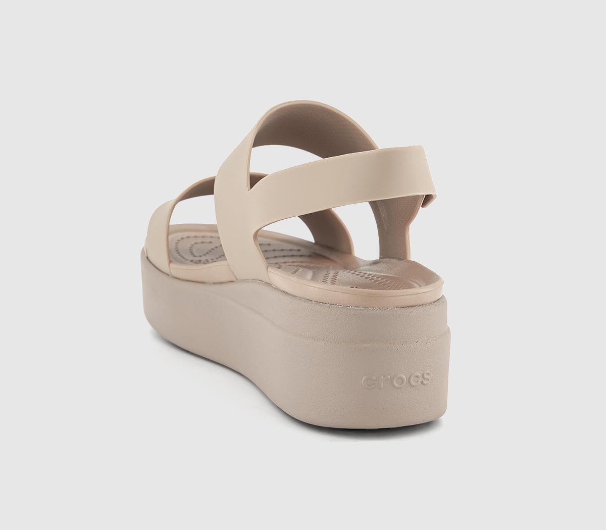 Crocs Brooklyn Low Wedge Sandals Crocs Brooklyn Low Wedge Sandals Latte Mushroom