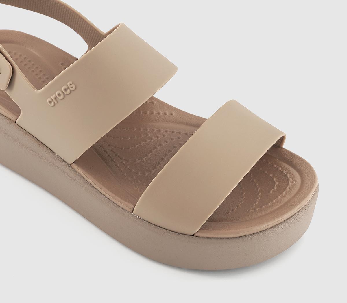 Crocs Brooklyn Low Wedge Sandals Crocs Brooklyn Low Wedge Sandals Latte Mushroom