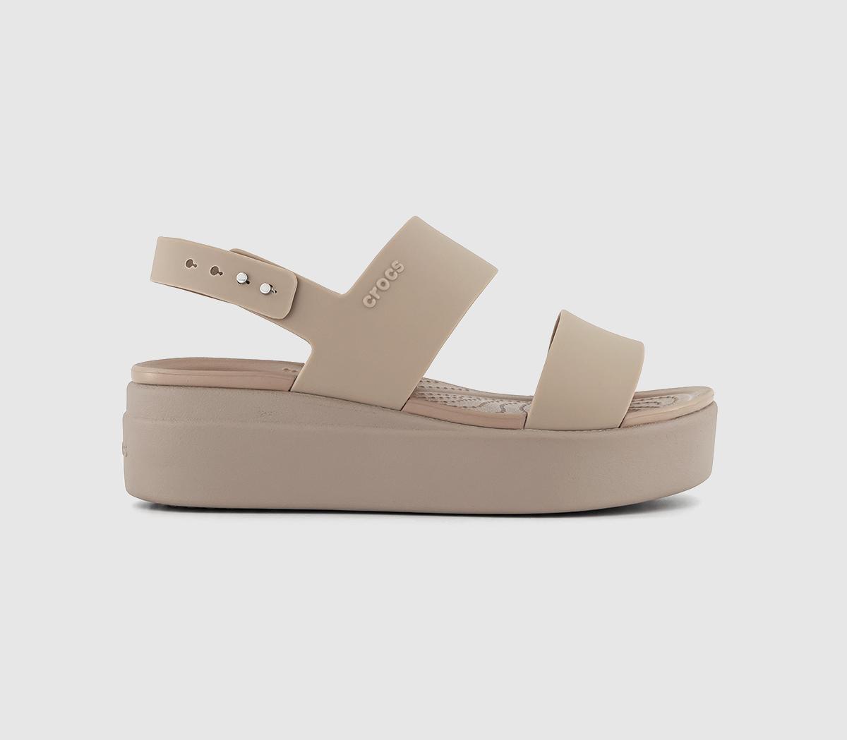 CrocsBrooklyn Low Wedge Sandals CrocsBrooklyn Low Wedge SandalsLatte Mushroom