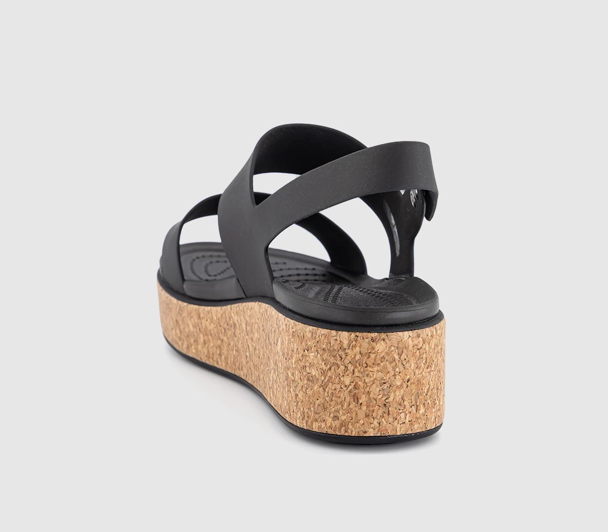 CrocsBrooklyn Low Wedge Sandals CrocsBrooklyn Low Wedge SandalsCork Black
