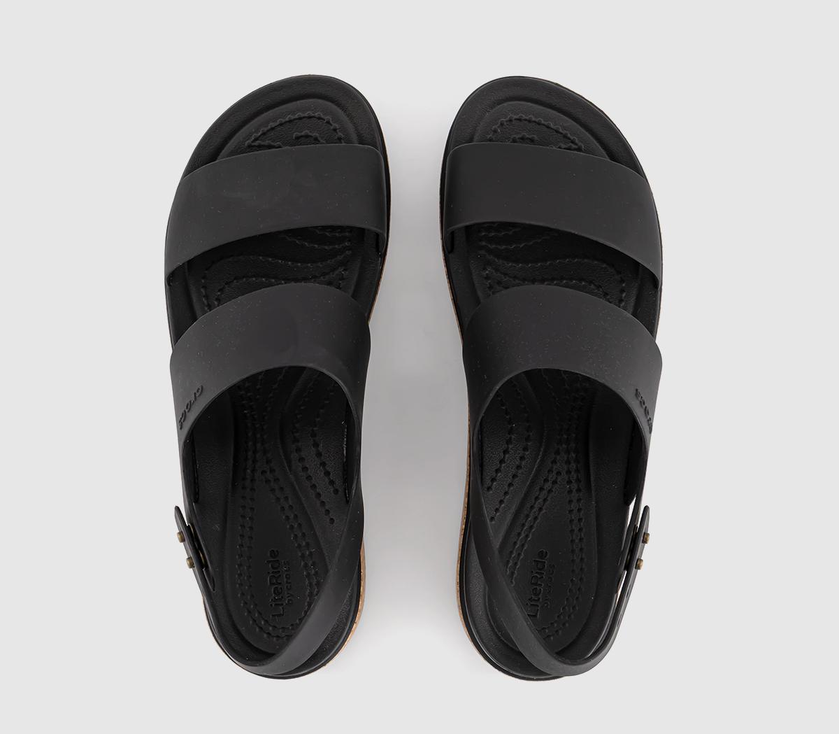CrocsBrooklyn Low Wedge SandalsCork Black
