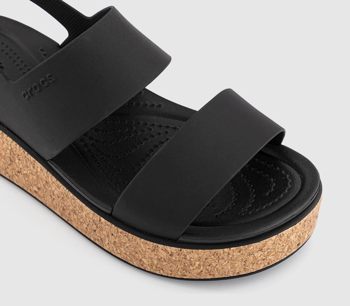 CrocsBrooklyn Low Wedge Sandals CrocsBrooklyn Low Wedge SandalsCork Black
