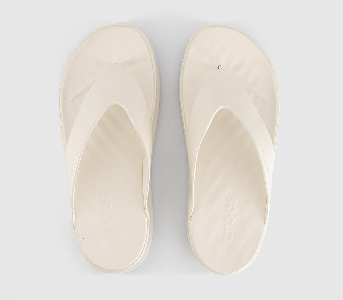 CrocsGetaway Platform Flip Flops CrocsGetaway Platform Flip FlopsChalk Patent