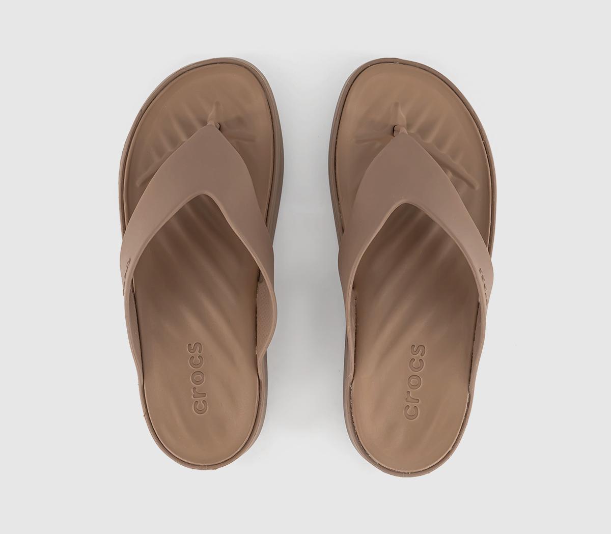 CrocsGetaway Platform Flip FlopsLatte