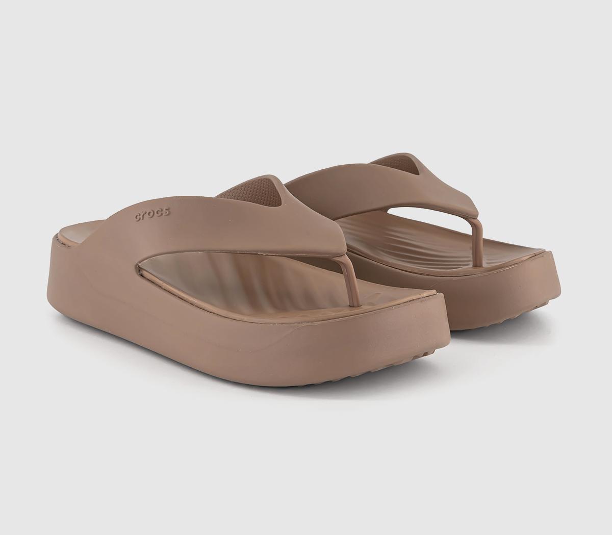 CrocsGetaway Platform Flip FlopsLatte