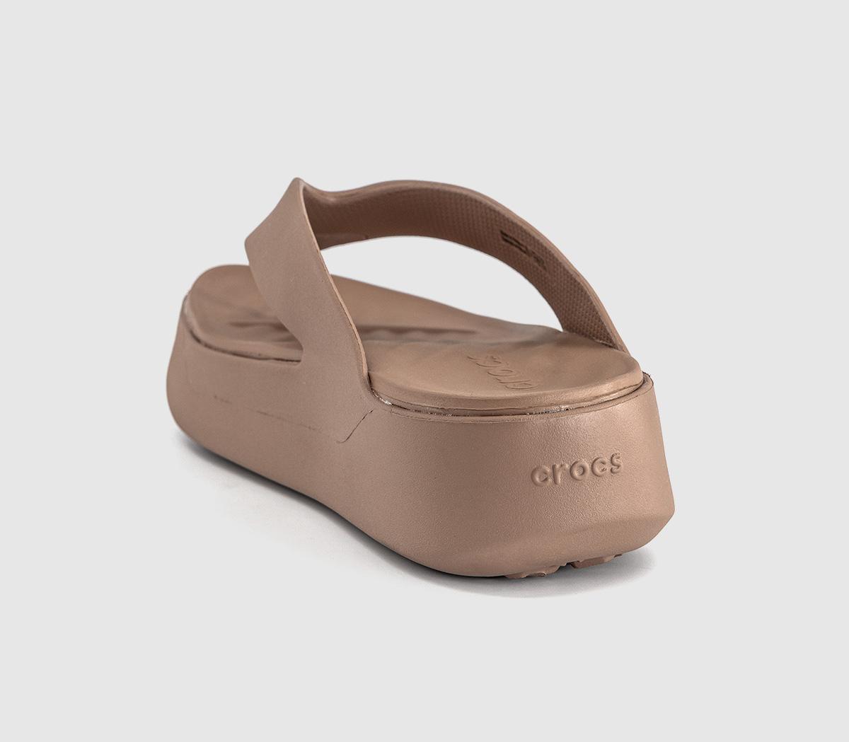 CrocsGetaway Platform Flip FlopsMilk Chocolate