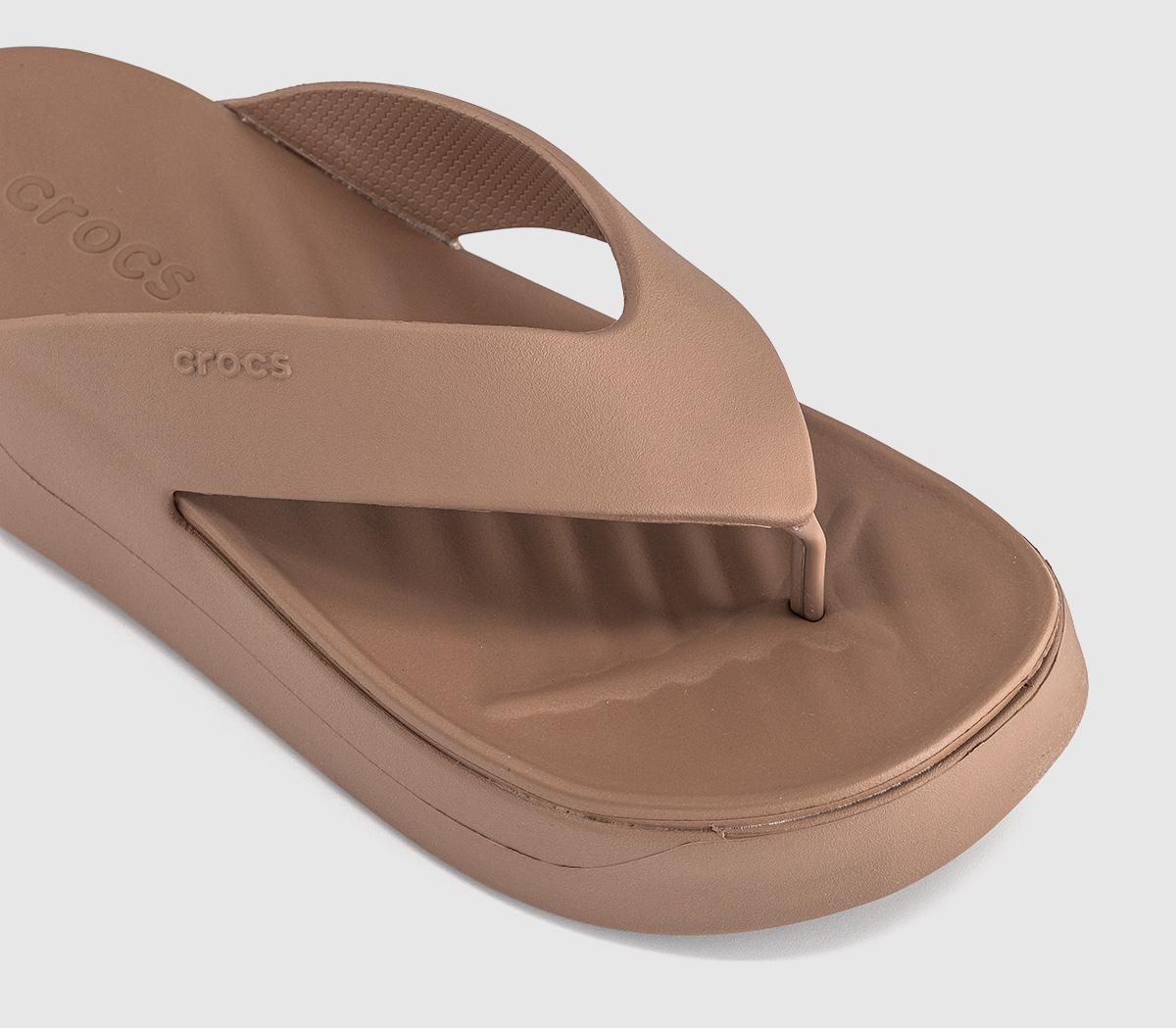 CrocsGetaway Platform Flip FlopsMilk Chocolate