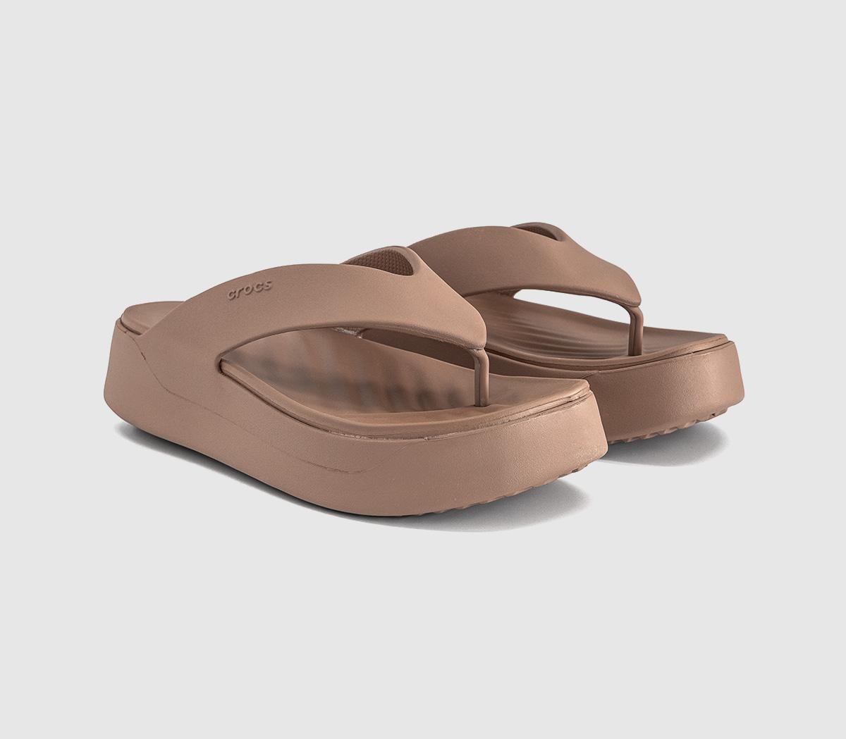 CrocsGetaway Platform Flip FlopsMilk Chocolate