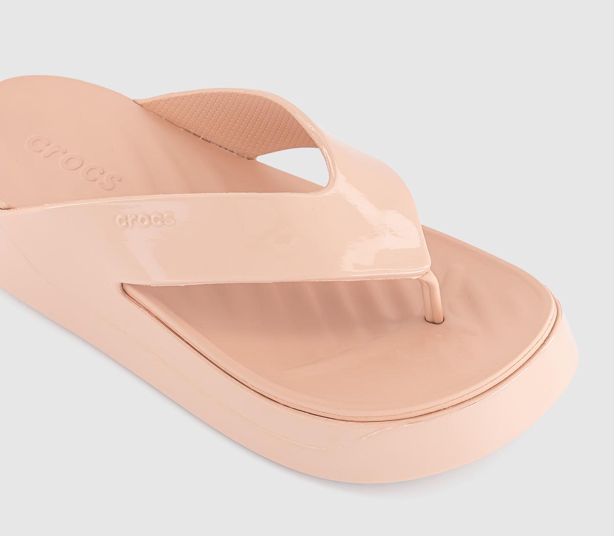 CrocsGetaway Platform Flip Flops CrocsGetaway Platform Flip FlopsPink Caramel Patent