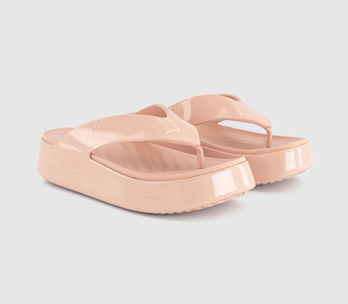 CrocsGetaway Platform Flip Flops CrocsGetaway Platform Flip FlopsPink Caramel Patent