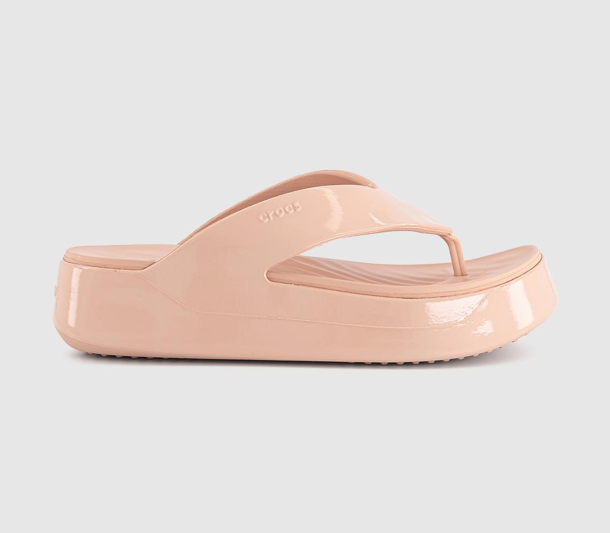 CrocsGetaway Platform Flip Flops CrocsGetaway Platform Flip FlopsPink Caramel Patent