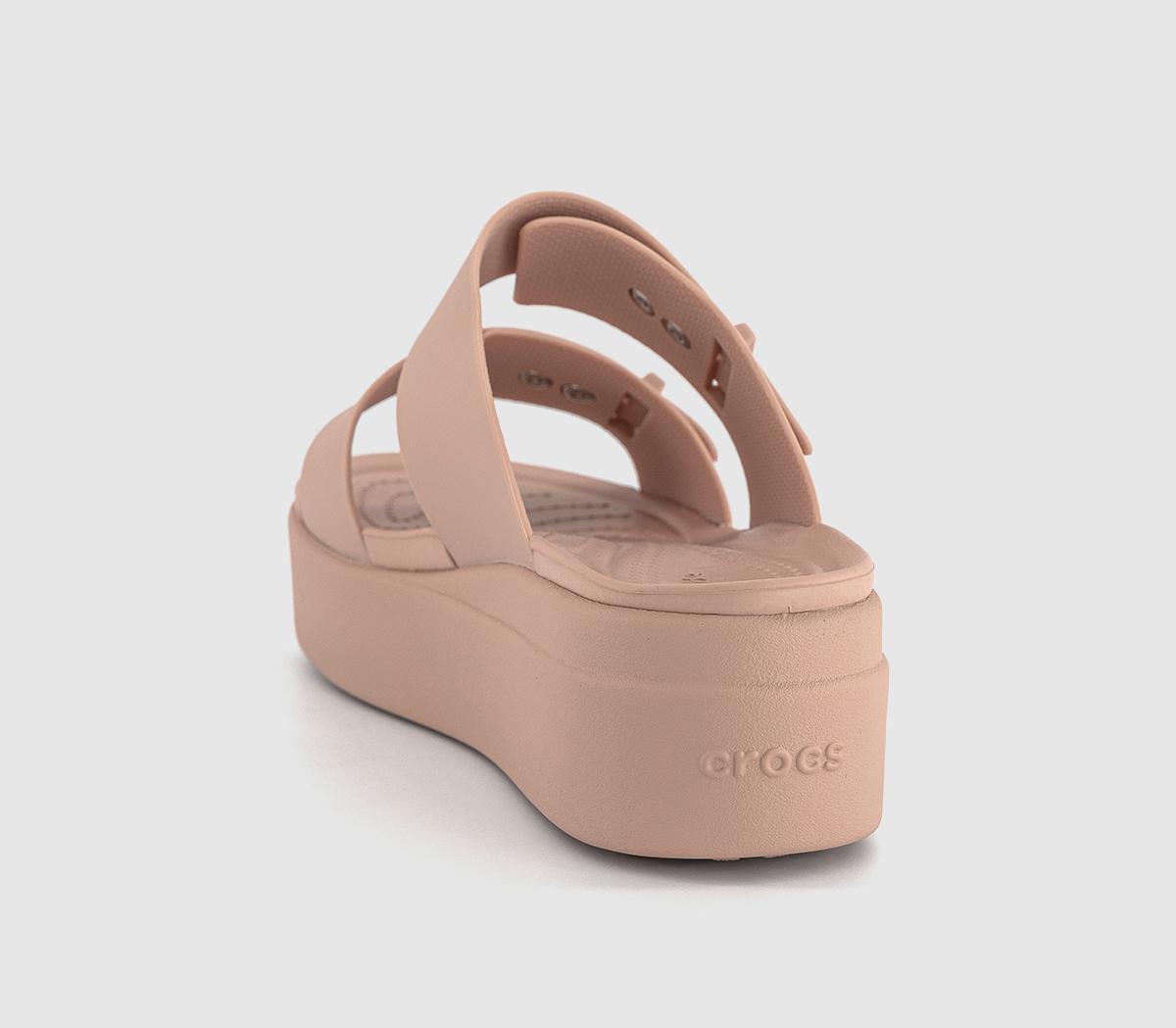 CrocsBrooklyn Buckle Low Wedge Sandals CrocsBrooklyn Buckle Low Wedge SandalsPink Caramel