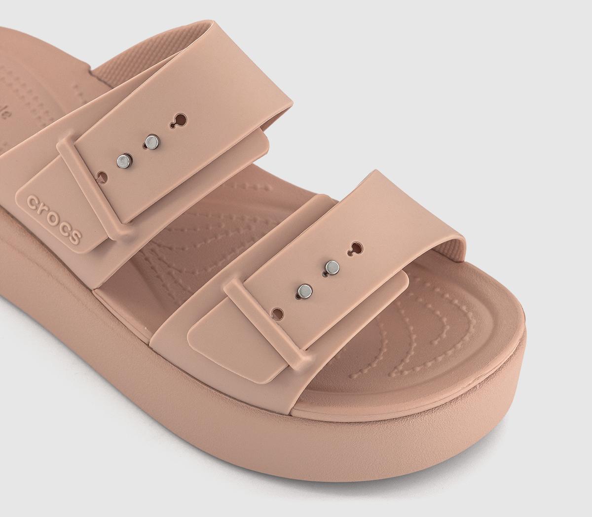 CrocsBrooklyn Buckle Low Wedge Sandals CrocsBrooklyn Buckle Low Wedge SandalsPink Caramel