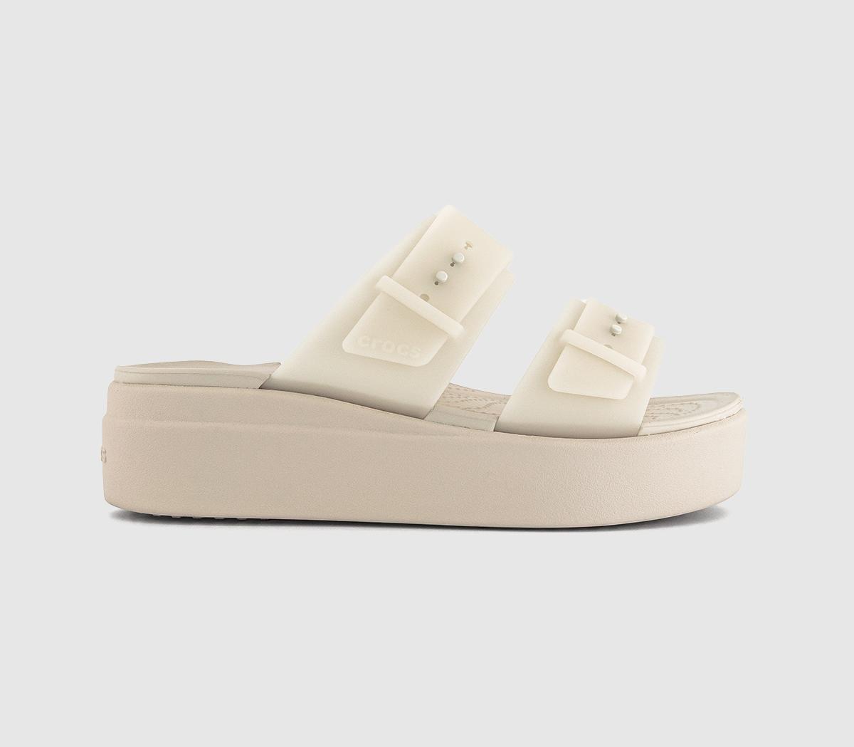 CrocsBrooklyn Buckle Low Wedge Sandals CrocsBrooklyn Buckle Low Wedge SandalsFrosted Sandstone
