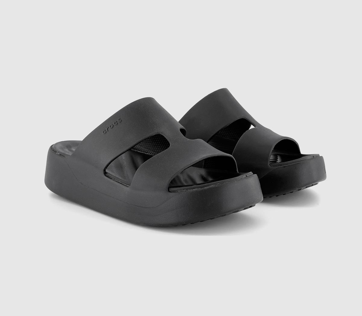 Crocs Womens Getaway H Strap Sandals Black, 5