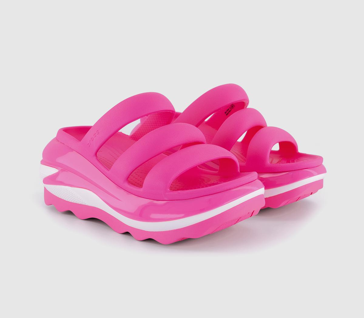 Crocs Mega Crush Slides Crocs Mega Crush Slides Pink Crush