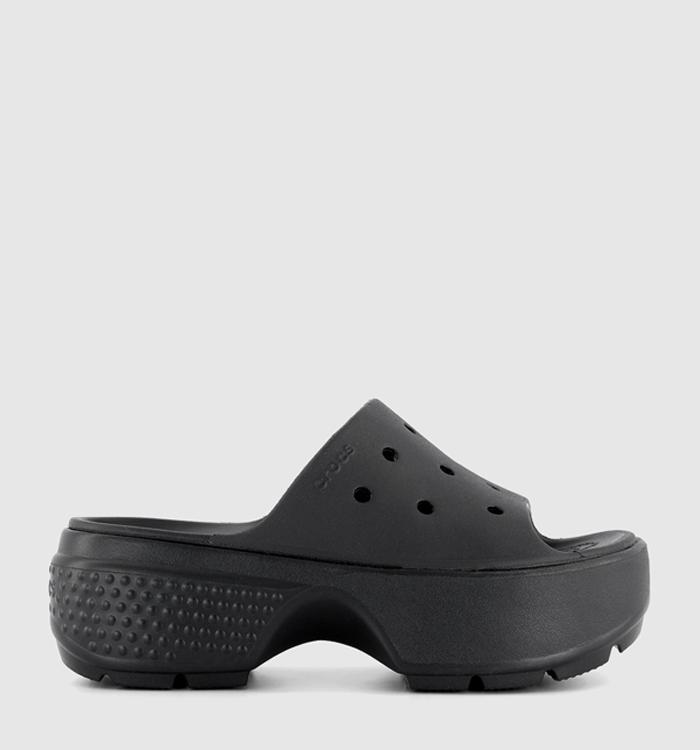 Crocs Stomp Slides Black
