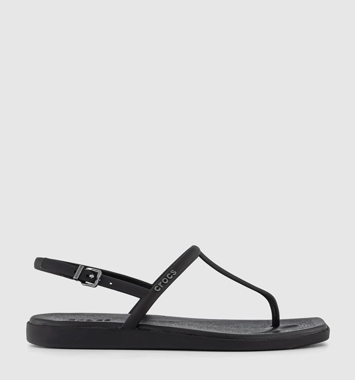 Crocs Miami Thong Flip Flops Black
