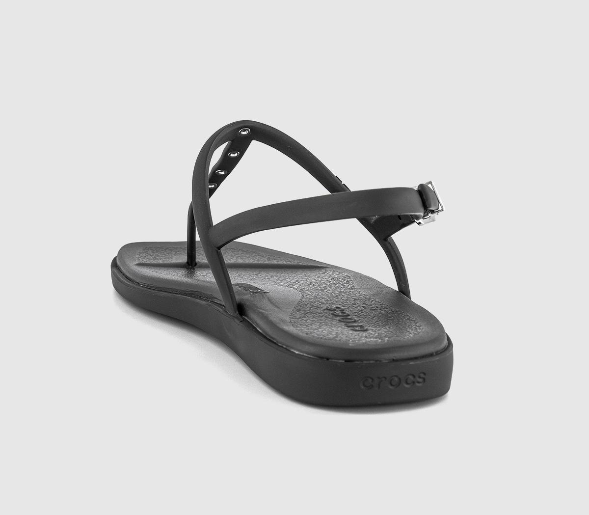 CrocsMiami Thong Flip Flops CrocsMiami Thong Flip FlopsBlack Studded
