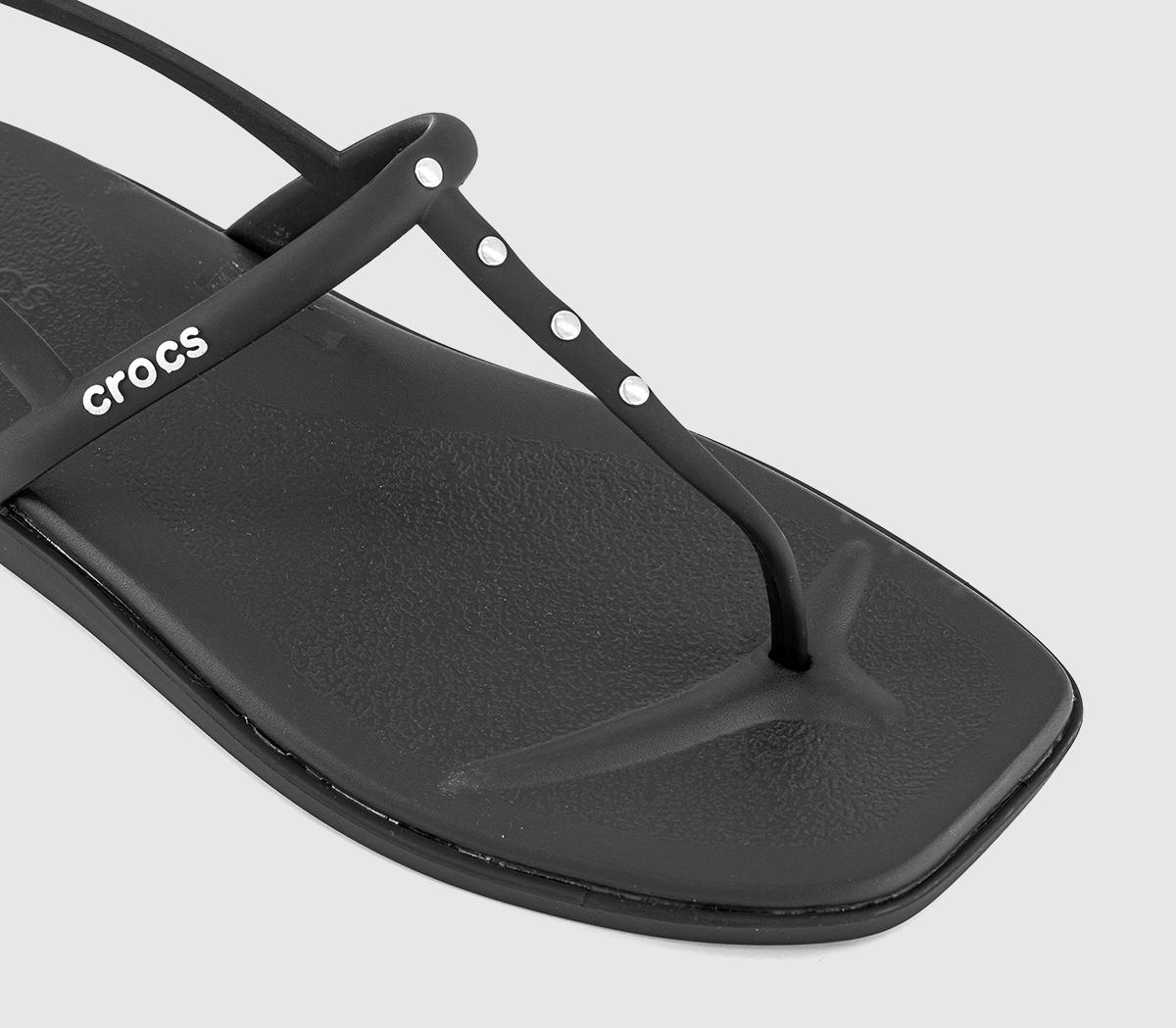 CrocsMiami Thong Flip Flops CrocsMiami Thong Flip FlopsBlack Studded