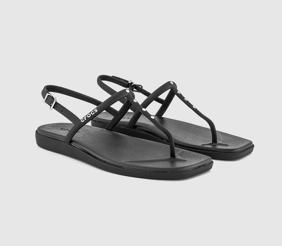 CrocsMiami Thong Flip Flops CrocsMiami Thong Flip FlopsBlack Studded