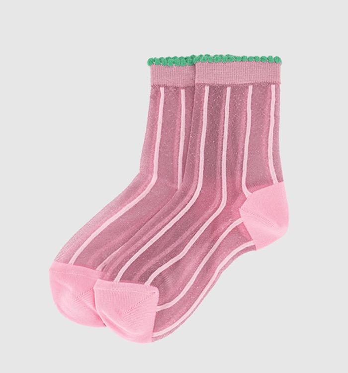 Happy Socks Lilly Ankle Socks Pink
