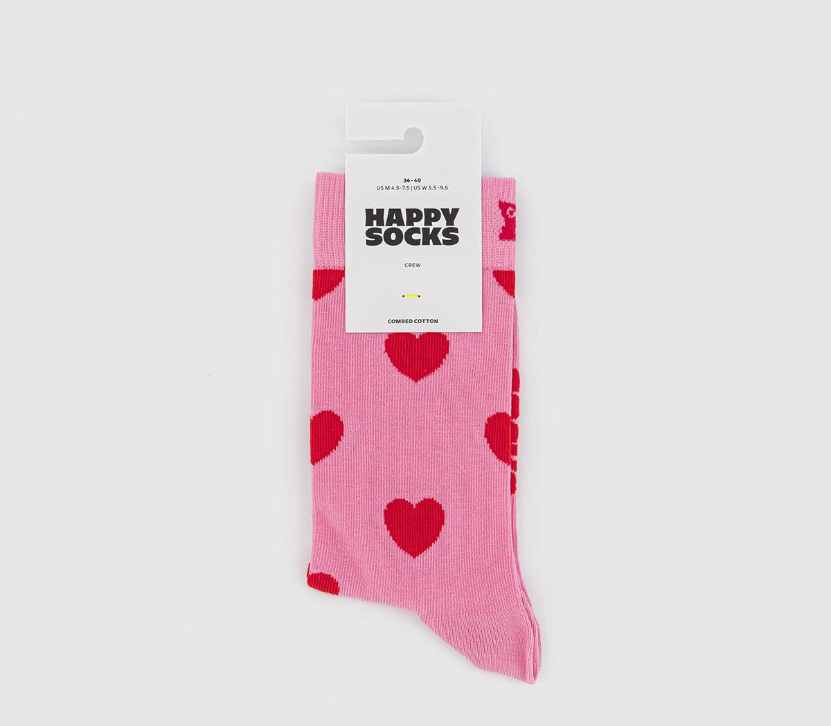 Happy Socks Heart Socks Pink Socks