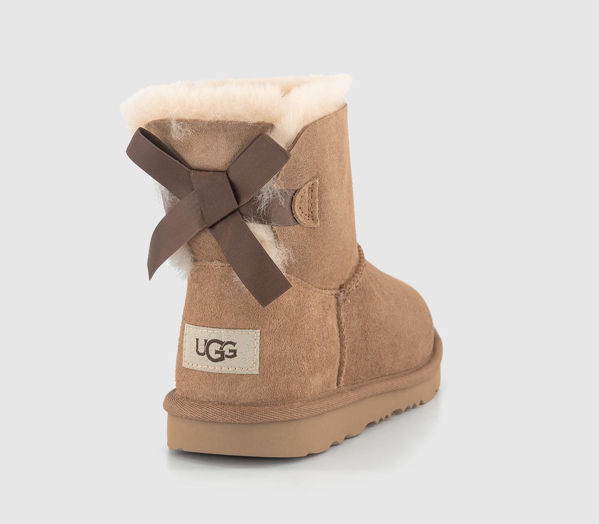 UGGKids Mini Bailey Bow II Boots Chestnut