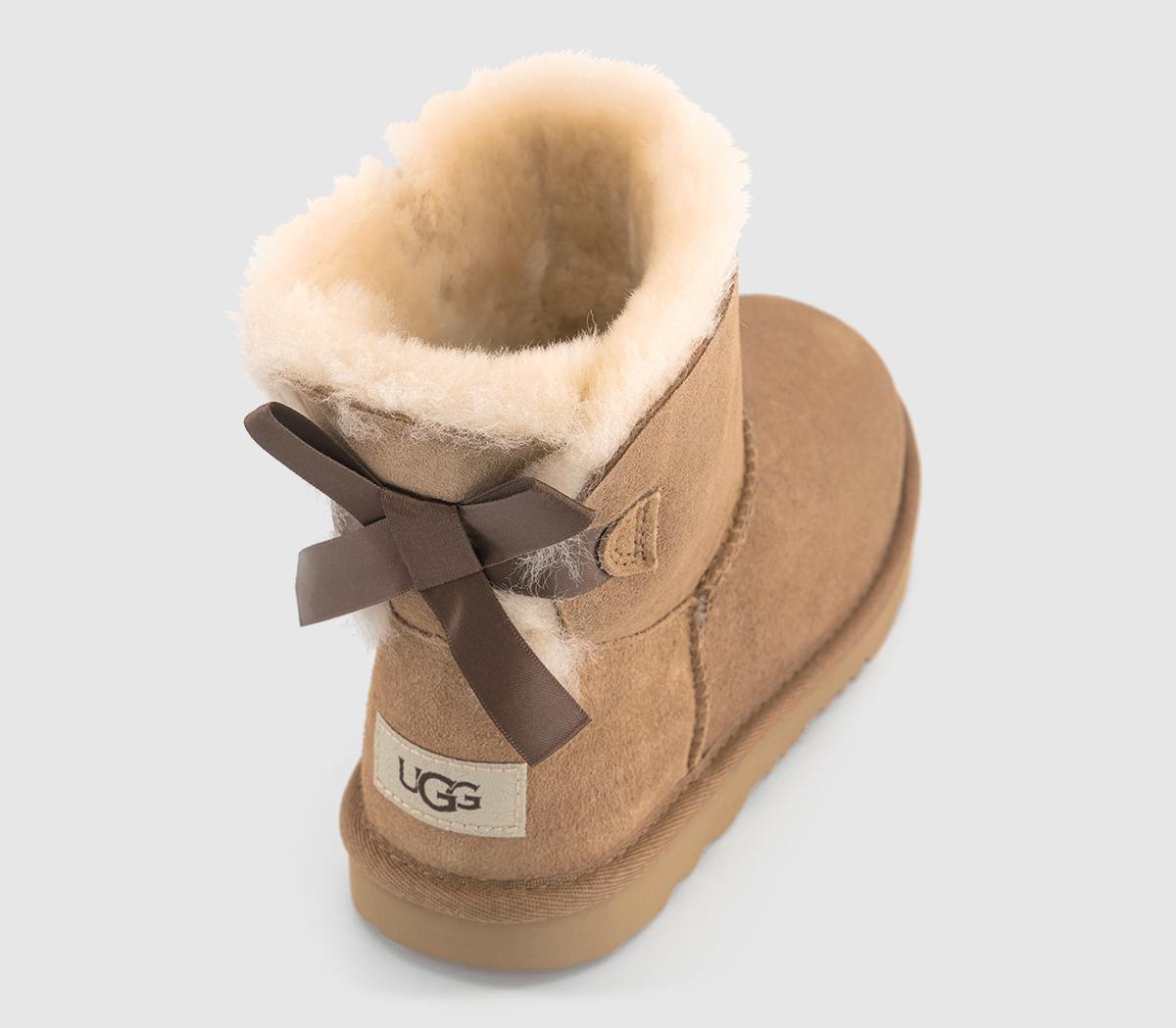 UGGKids Mini Bailey Bow II Boots Chestnut