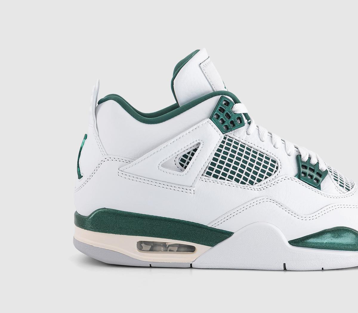 JordanAir Jordan 4 Retro TrainersWhite Oxidized Green White Neutral Grey