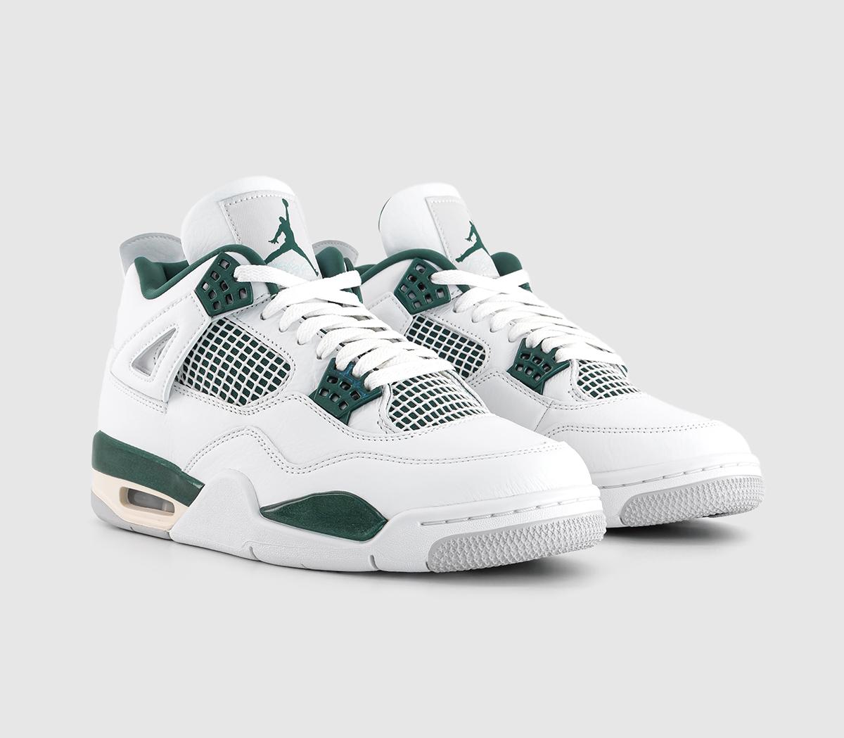 JordanAir Jordan 4 Retro TrainersWhite Oxidized Green White Neutral Grey